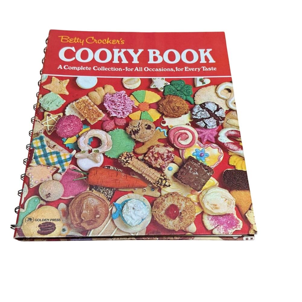 Vintage Betty Crocker's Cooky Book Spiral Bound Hardback CookBook 1976 Recipes